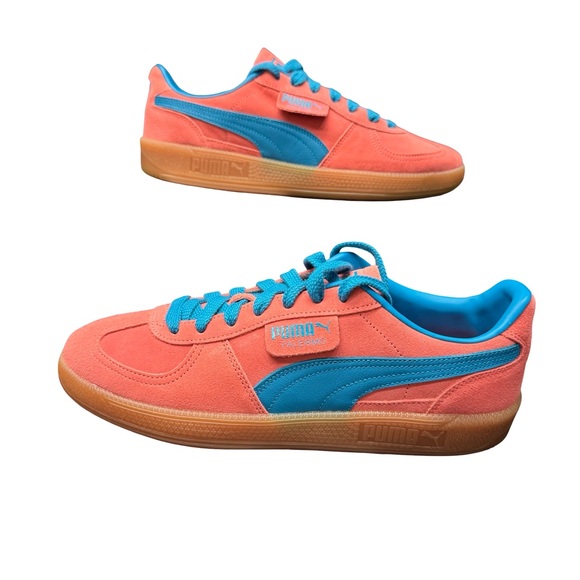 Puma Palermo Men’s Size 11 Peach Frost Tropical Blue BNIB Eye-Catching Colorway. - Picture 2 of 7
